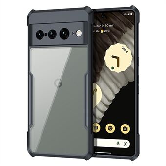 XUNDD Voor Google Pixel 7 Pro 5G Acryl + TPU Telefoonhoesje Valbestendige Beschermende Mobiele Telefoon Achterkant - Zwart