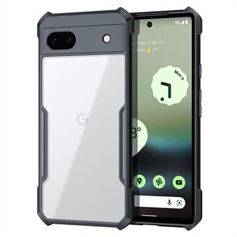 XUNDD Voor Google Pixel 6a Acryl + TPU Telefoonhoesje Met Ingebouwde Vierhoekige Airbag Beschermende Achterkant van de Mobiele Telefoon - Zwart