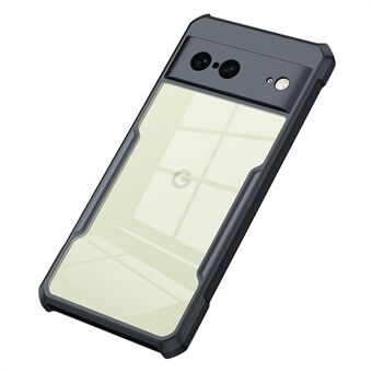 XUNDD Voor Google Pixel 7 5G Acryl + TPU Telefoonhoesje Schokbestendige Krasbestendige Mobiele Telefoon Achterkant - Zwart