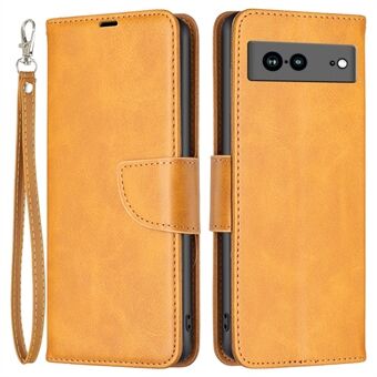 BF Leather Series-4 voor Google Pixel 7a Anti-kras Telefoonhoesje PU Lederen Wallet Stand Magnetische Sluiting Flip Beschermende Hoes met Band