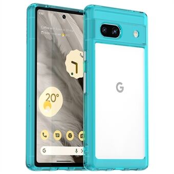 Voor de Google Pixel 7a telefoonhoes, TPU bumper + acryl achterkant schokabsorberende beschermhoes