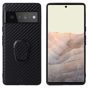 Voor de Google Pixel 7 Pro 5G Kickstand telefoonhoes met Textured PU Leren bekleding en TPU + PC anti-val bescherming.