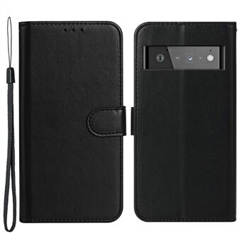 B40 Voor Google Pixel 6 Pro 5G Portemonnee Stand Telefoonhoesje PU-leer + TPU Slanke Smartphonehoes