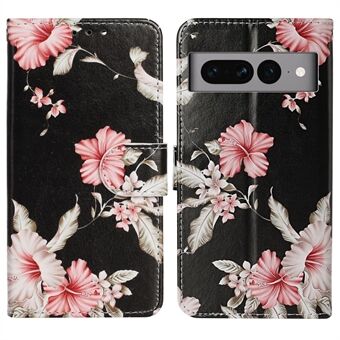 Anti-Drop Patroon Bedrukte Leren Hoesje voor Google Pixel 7 Pro 5G Beschermhoes Portemonnee Telefoonhoes