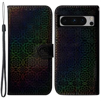 Voor Google Pixel 8 Pro Dazzling Flower Pattern Telefoonhoesjes Flip Stand PU Lederen Wallet Schokbestendige Hoes