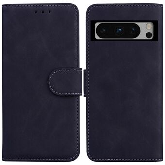 Telefoonhoesje voor Google Pixel 8 Pro effen kleur PU lederen schokbestendige portemonnee standaardhoes voor mobiele telefoon