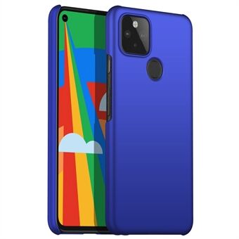 Voor de Google Pixel 5 Solid Color Anti-drop Telefoonhoes Hard PC Beschermende Achtercover.