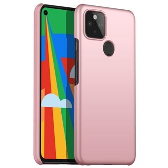 Voor Google Pixel 5 Solide Kleur Anti-val Telefoonhoesje Hard PC Beschermende Achterkant