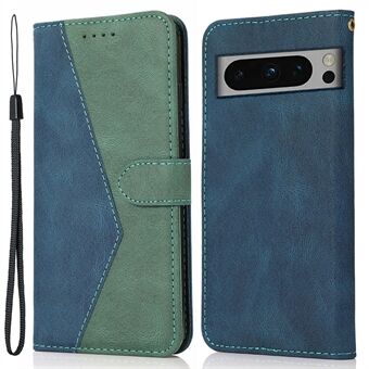 Voor Google Pixel 8 Pro Splicing PU lederen portemonnee hoesje met standaard en flip-ontwerp voor de telefoon.