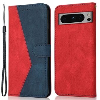 Voor de Google Pixel 8 Pro Splicing PU Lederen Portemonnee Hoesje met Flip Stand