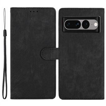 Voor de Google Pixel 7 Pro 5G PU Lederen+TPU Portemonnee Hoesje met Skin-touch Stand en Magnetische Sluiting