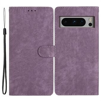 Voor de Google Pixel 8 Pro Anti-Vingerafdruk PU Lederen Wallet Hoesje met Skin-Touch Standfunctie voor Mobiele Telefoon