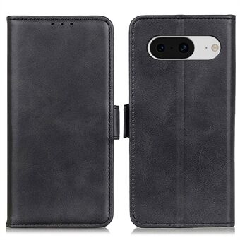 Voor Google Pixel 8 Koeienhuid Textuur Lederen Wallet Case met Stand en Schokbestendige Beschermende Telefoonhoes