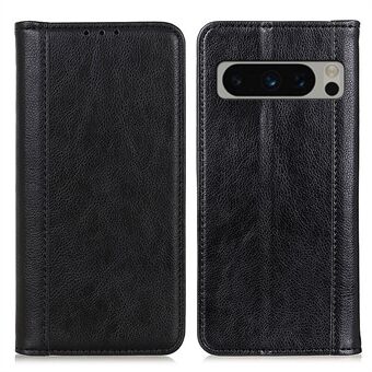 Voor Google Pixel 8 Pro Anti-kras Litchi Texture Telefoonhoesje Gespleten Leer+TPU Telefoonhoes Portemonnee