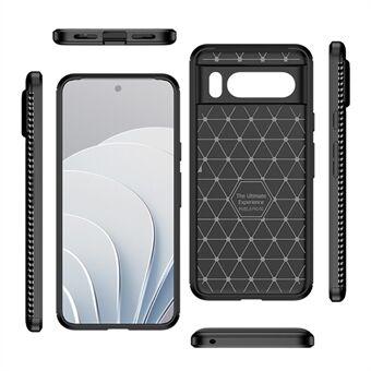 TPU Telefoonhoesje voor de Google Pixel 8 Pro, met koolstofvezelstructuur en anti-kras bescherming voor je mobiele telefoon.