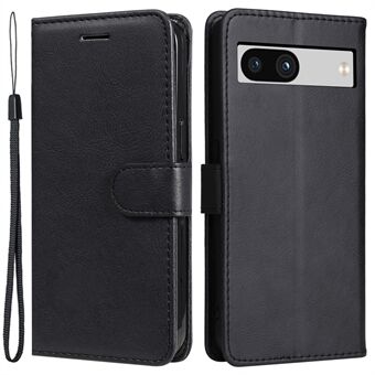 KT Lederen Serie-2 voor Google Pixel 7a PU Leren Beschermhoesje met Standfunctie Portemonnee Effengekleurd Telefoonhoesje
