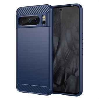 Telefoon TPU-hoesje voor Google Pixel 8 Pro, koolstofvezelstructuur, geborstelde achterkant