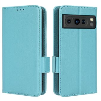 Voor Google Pixel 8 Pro Litchi Textuur Portemonneehoes met PU-leren hoesje en magneetsluiting voor bescherming van de telefoon.