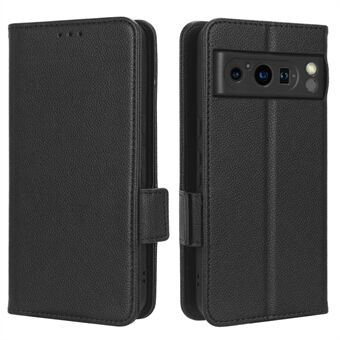 Voor Google Pixel 8 Pro Litchi Textuur Portemonnee Hoesje van PU-leer, met standfunctie en magnetische bescherming voor de telefoon.