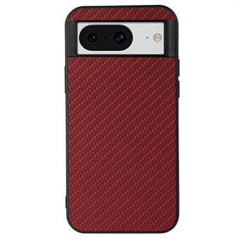 Voor Google Pixel 8 Koolstofvezeltextuur Schokbestendige Telefoonhoes PU-lederen Beklede TPU-cover