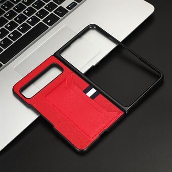 Voor Google Pixel Fold PU-leerhard PC-telefoonhoesje met litchi-textuur en kaartsleuf