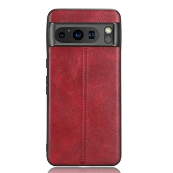 Voor Google Pixel 8 Pro Koeienhuid Textuur Achterkant PU Leren Gecoate TPU+PC Anti-kras Telefoonhoesje