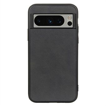 Voor Google Pixel 8 Pro Hard PC+TPU+PU Leren Telefoonhoesje met een koeienhuid textuur.