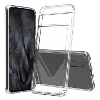 Voor Google Pixel 8 Pro telefoonhoesje met heldere acryl achterkant en zachte TPU frame hybrid cover.