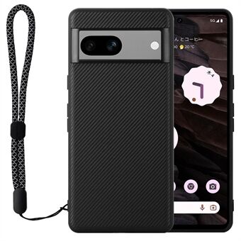 VILI TC-serie Anti-val Shell voor Google Pixel 7a Telefoonhoesje Bezaaid PU Lederen Gecoate TPU Cover