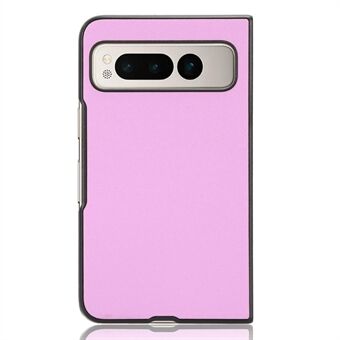 Voor Google Pixel Fold Stootvaste PU-lederen gecoate PC telefoonhoesje Smartphone cover.