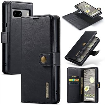 DG.MING Voor Google Pixel 7a Afneembare Magnetische Telefoonhoes Split Leer Portemonnee Stand Cover