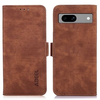 ABEEL Voor Google Pixel 7a Schokbestendige leren telefoonhoes met standaard Retro telefoonportemonnee hoesje