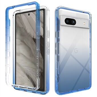 Gradient telefoonhoesje voor Google Pixel 7a, TPU + PC stootbestendige beschermhoes.