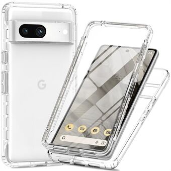 Telefoonhoesje voor Google Pixel 7a, gemaakt van PC+TPU met een kleurverloop. Inclusief PET-scherm beschermer.