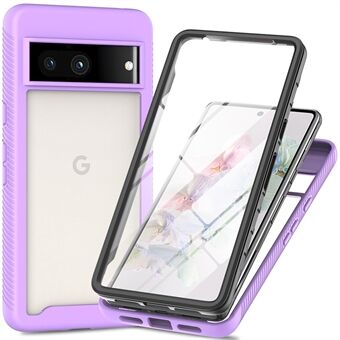 3-in-1 Telefoonhoesje voor Google Pixel 7a Schokbestendig Hoesje met afneembare telefoonhouder en PET scherm beschermer