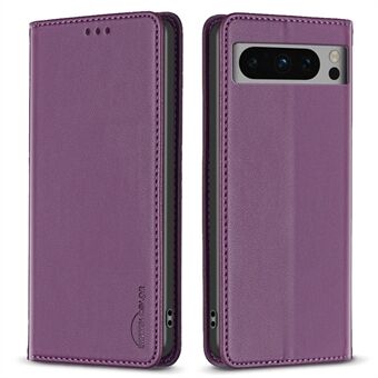 BINFEN COLOR BF18 Beschermhoes voor Google Pixel 8 Pro Telefoonhoesje Lederen Flip Cover met Kaarthouder