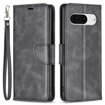 Voor de Google Pixel 8 Textured Stand Telefoonhoes Solide Kleur Portemonnee PU Leder + Binnenste TPU Telefoonhoes.