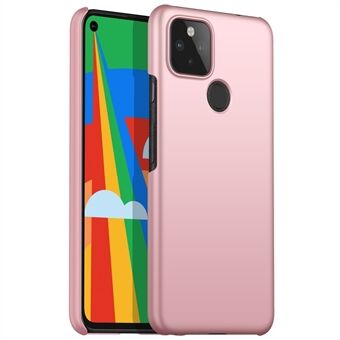 Voor de Google Pixel 5 XL Solid Color Shockproof Telefoonhoesje Anti-vingerafdruk Harde PC Cover