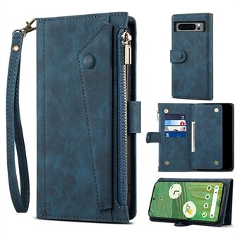 ESEBLE Star Series RFID-blokkeerportemonnehoesje voor Google Pixel 8 Pro, ritssluiting zakje, PU-leer, telefoonhoesje met standaard.