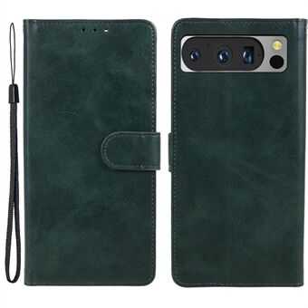 Voor de Google Pixel 8 Pro PU lederen portemonnee telefoonhoes in koeienhuidtextuur met schokbestendige standaard cover.