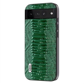 ABEEL Voor Google Pixel 8 Pro Anti-val Telefoonhoes Krokodillenstructuur Echt Koeienleer + PC + TPU Telefoonhoes