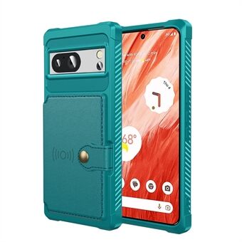 Voor Google Pixel 8 Kartonnen Tas Telefoonhoesje PU Leer+TPU Cover Ondersteunt Magnetische Autohouder