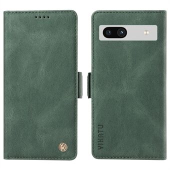 YIKATU YK-005 Voor Google Pixel 7a Stand Shell Skin-touch Telefoonhoesje PU Lederen Portemonnee Hoesje