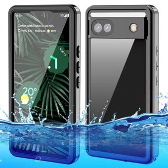 Voor Google Pixel 6a FS-serie IP68 waterdichte duikkoffer, anti-val volledige bescherming telefoonhoesje met doorzichtige cover shell.