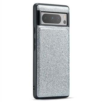 DG.MING voor Google Pixel 8 Pro hoesje, bedekt met glitter PU-leer en PC+TPU telefoonhoes.