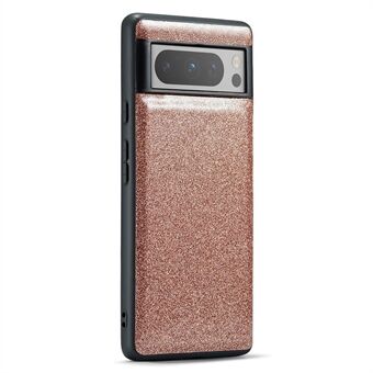 DG.MING Voor Google Pixel 8 Pro Hoesje Glitter PU Leren Gecoate PC+TPU Telefoonhoes