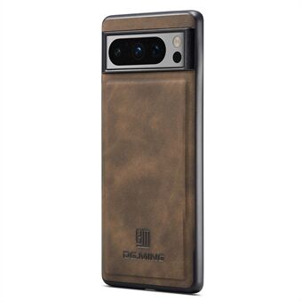 DG.MING Voor Google Pixel 8 Pro Hoesje PU Leer+PC+TPU Mobiele Telefoon Achterkant Cover