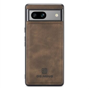 DG.MING Voor Google Pixel 7a Hoesje PC+TPU+PU Leren Telefoonhoes