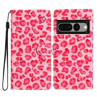Voor de Google Pixel 7 Pro 5G Case 3D Patroon PU Leren Schokbestendige Stand Telefoonhoes.