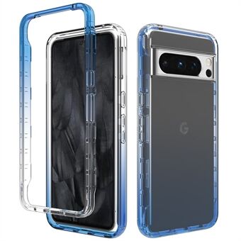 Voor de Google Pixel 8 Pro heldere case TPU+PC mobiel telefoonhoesje.